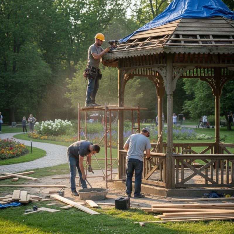 Gazebo Roof Repair in Overland Park, KS