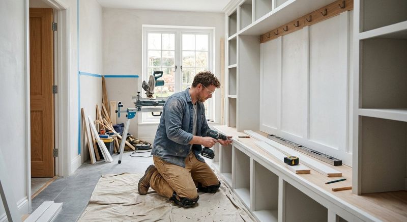Mudroom Carpentry Installation in Alexandria, VA